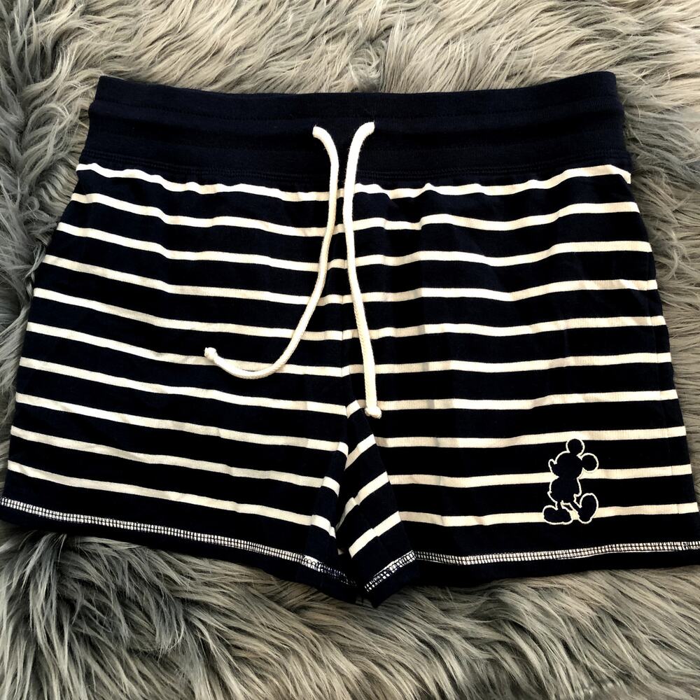 NWOT disney parks Navy/White Stripe, Mickey Mouse Shorts, size small, S